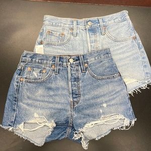 Levi’s 501 Jean Shorts-2 pairs